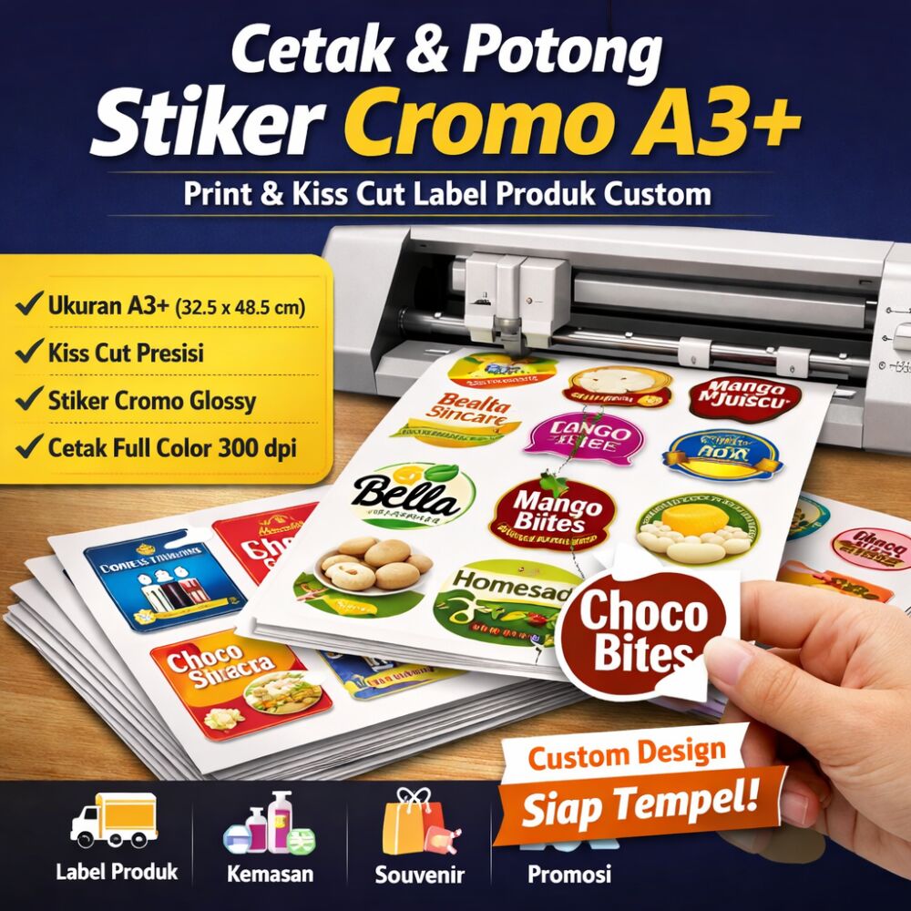 Print & Cut Stiker Cromo A3+