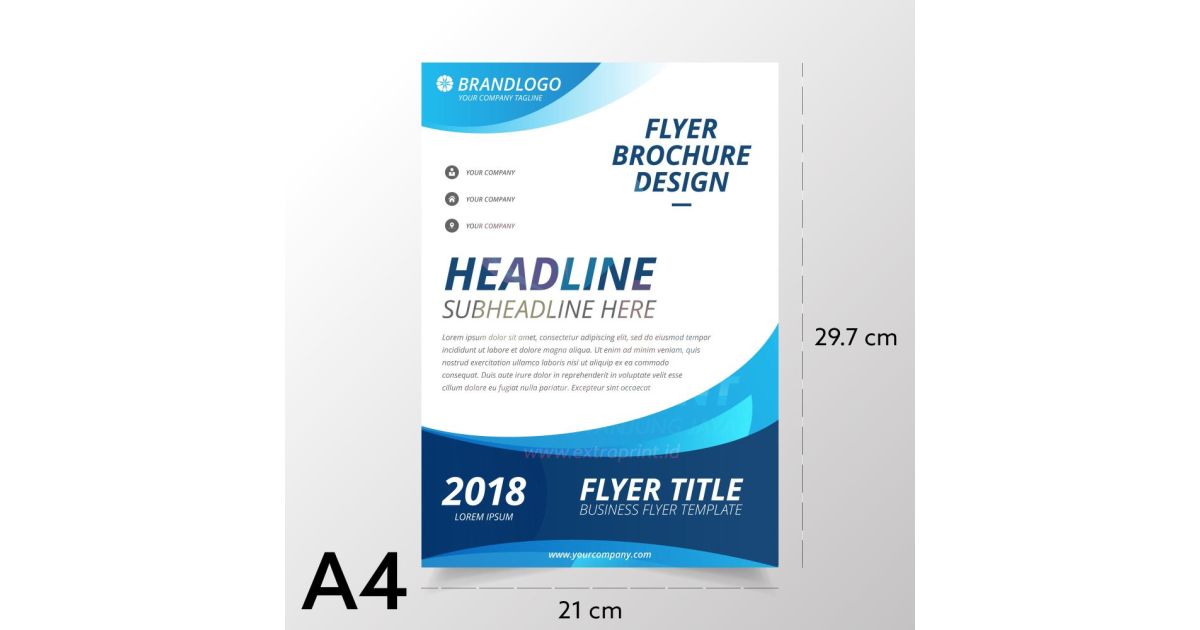 Cetak Brosur A4 Matte Paper 150g 2 Sisi