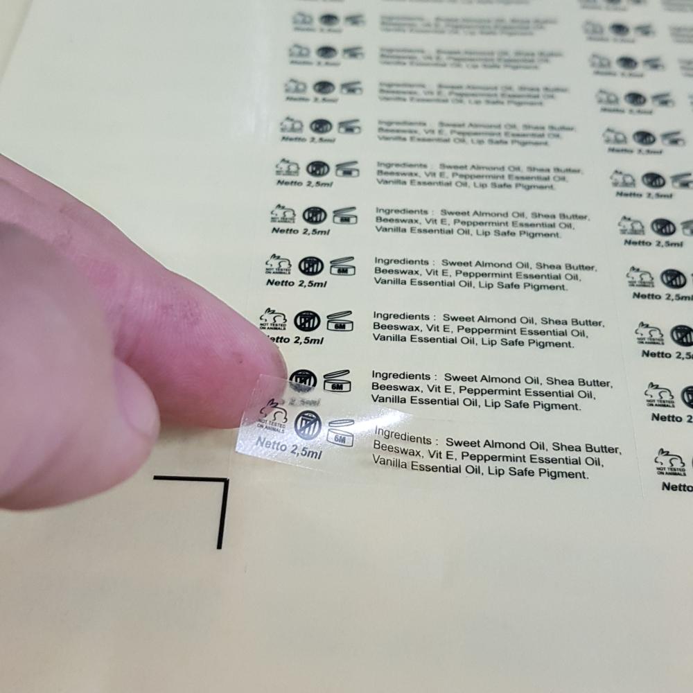Print & Cut Stiker Vynil Transparant A3+