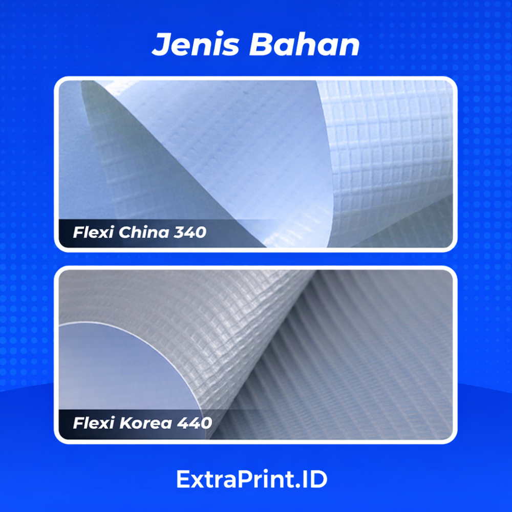 Cetak Roll Up Banner 85x200 cm Flexi 340g