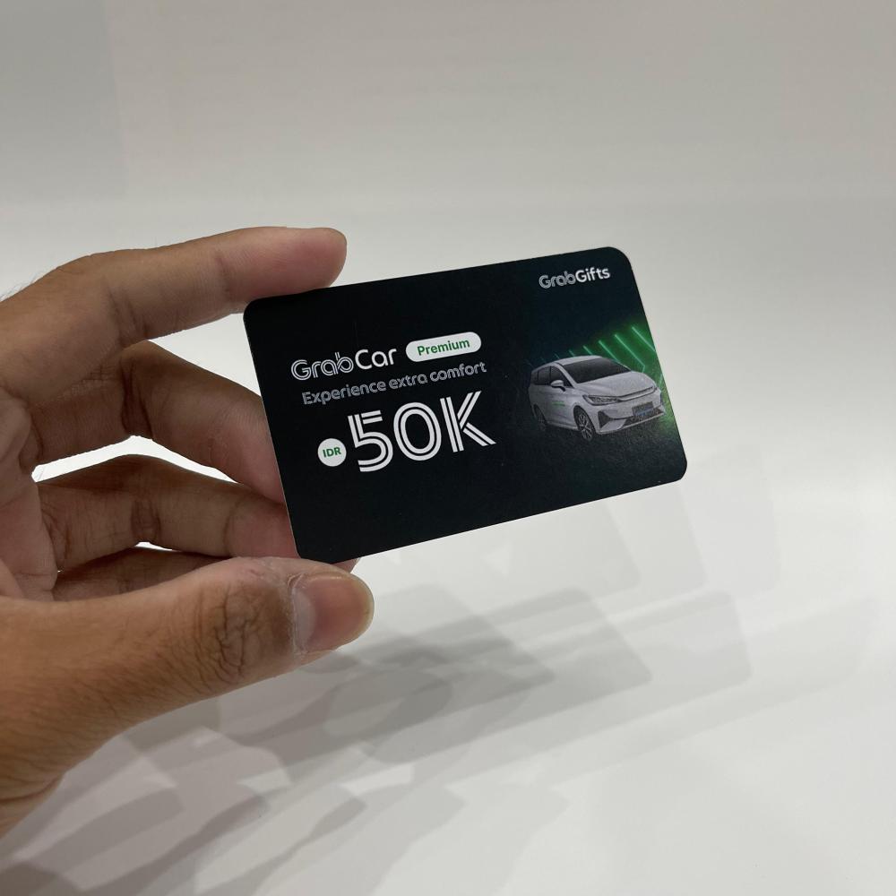 Cetak Voucher Gosok 85x54mm - Art Carton 260g, 2 Sisi