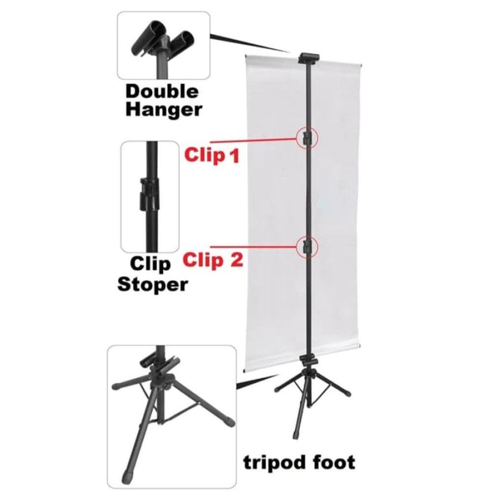 Kaki Tripod 2 Sisi