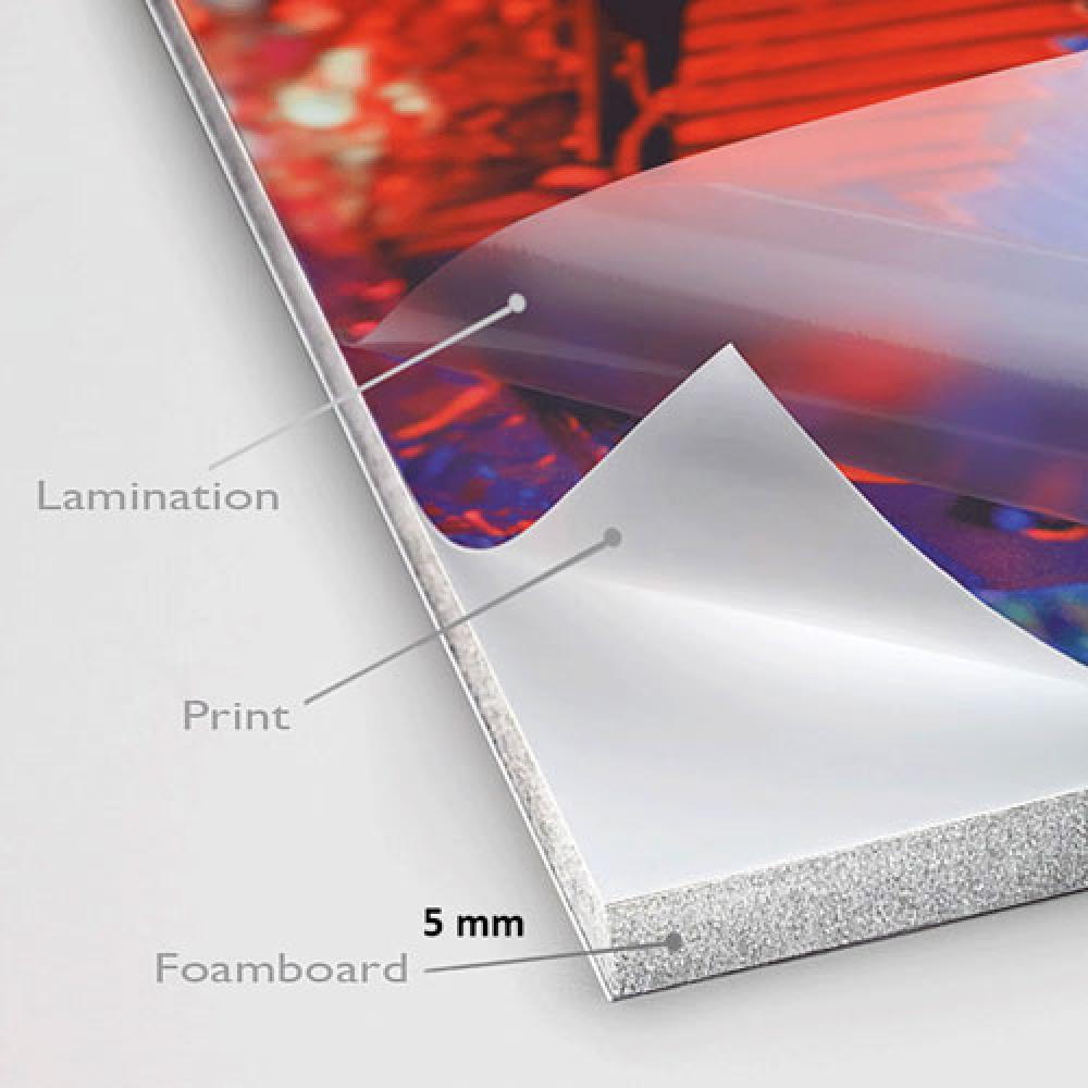 Cetak Foamboard 5mm 50x70 cm Laminating Matte