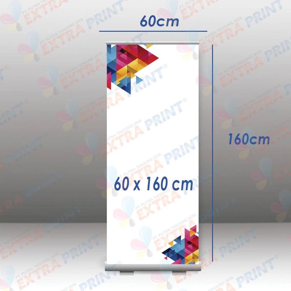 Cetak Roll Up Banner 60x160 cm Albatros Laminating Matte