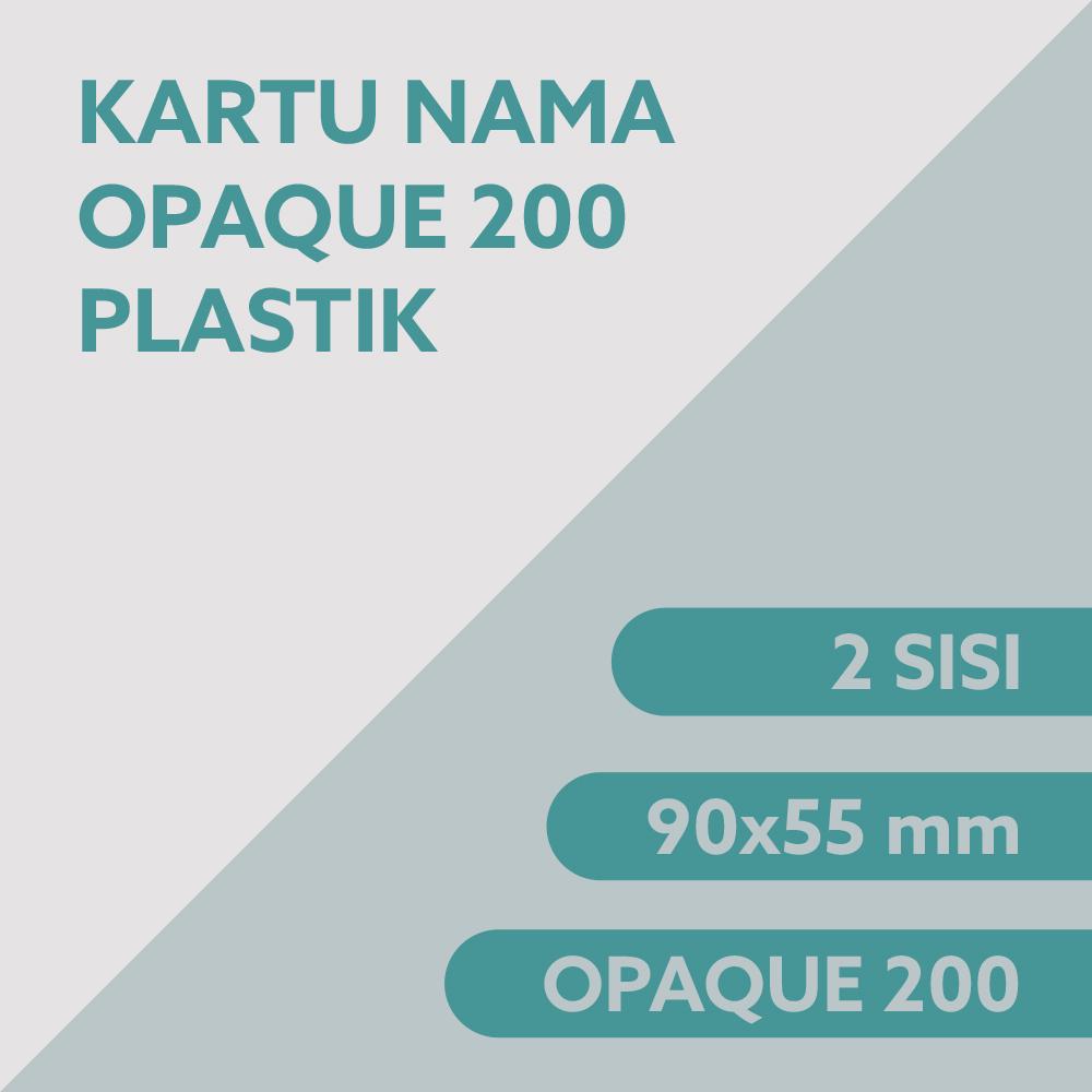 Kartu Nama 2 Muka Opaque 200 Micron