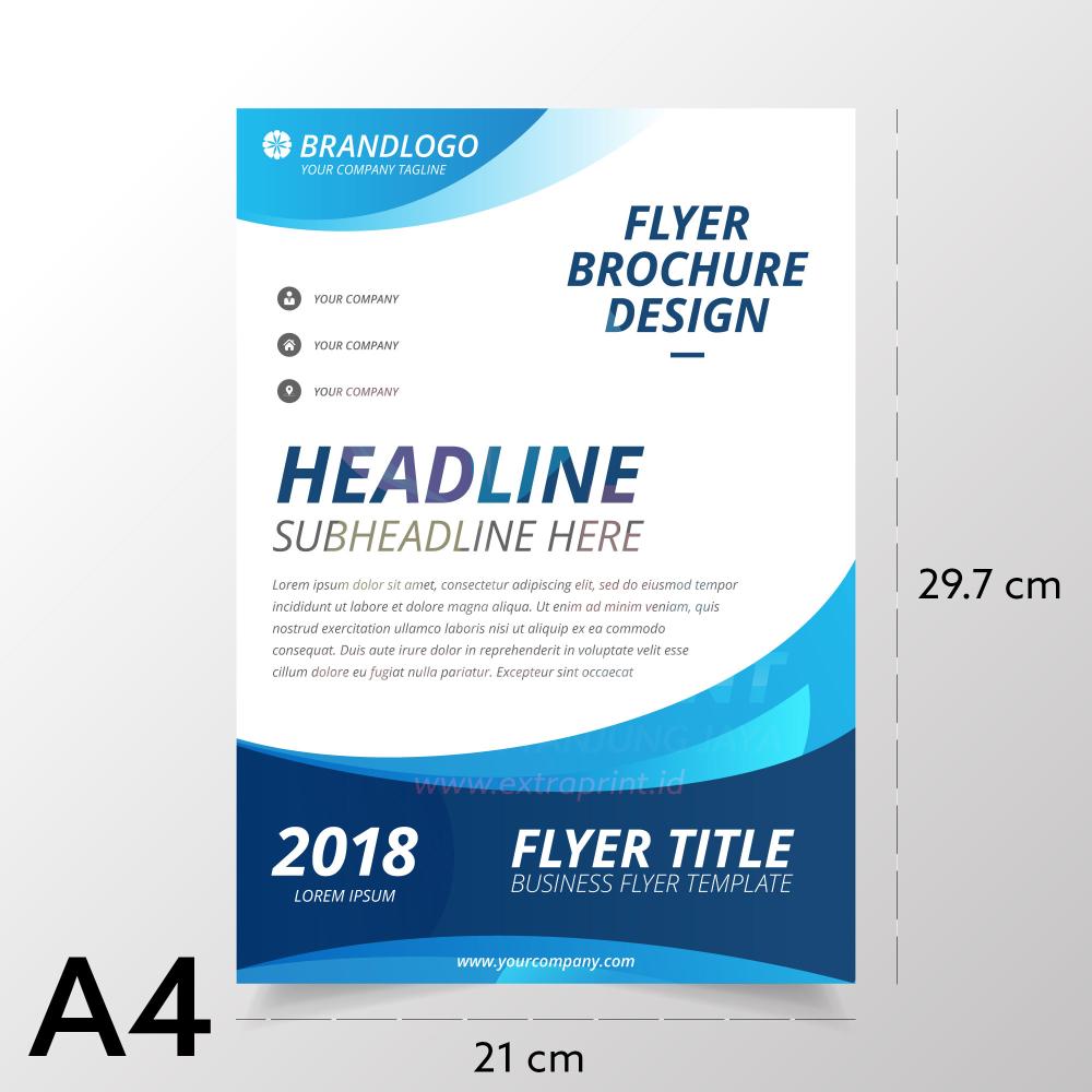Cetak Brosur A4 Art Paper 150g 1 Sisi
