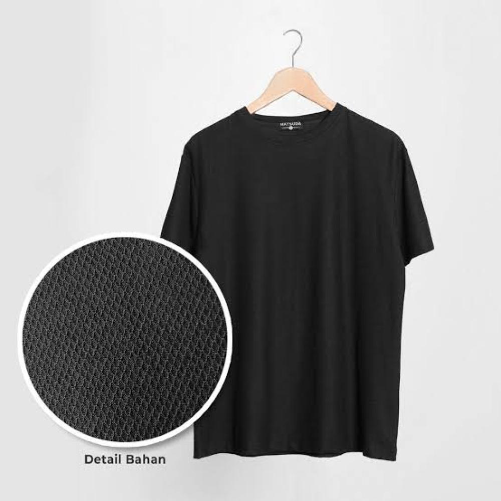 Kaos Cotton 24s Hitam - L