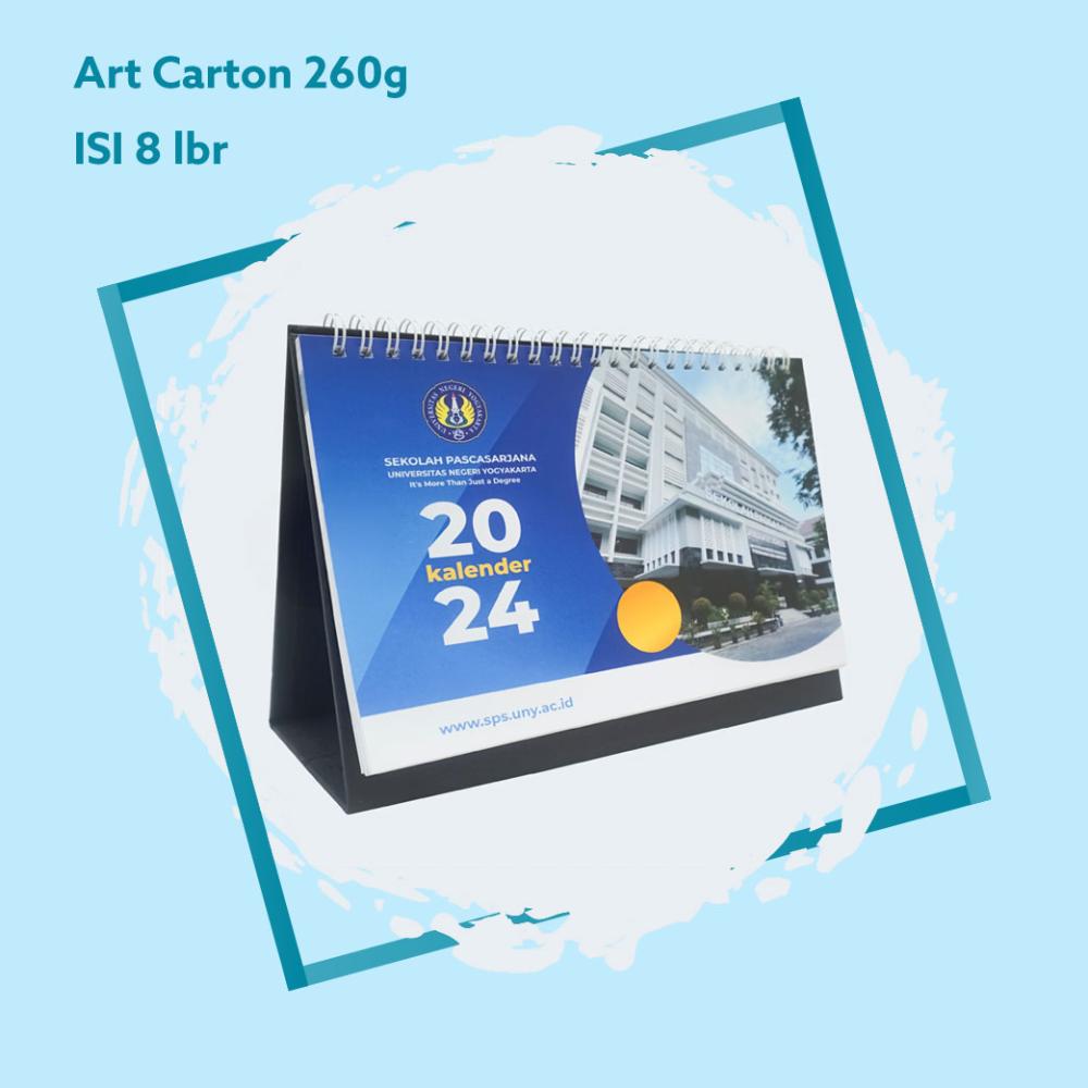 Kalender A5 210x150 Landscape, Isi 6-8 lbr, Art Carton 260g 2 Sisi