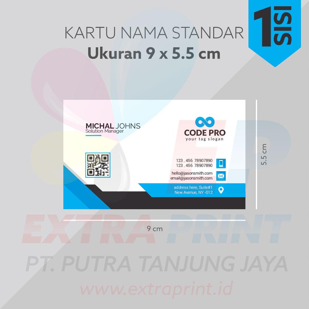 Kartu Nama 1 Muka Art Carton 360g