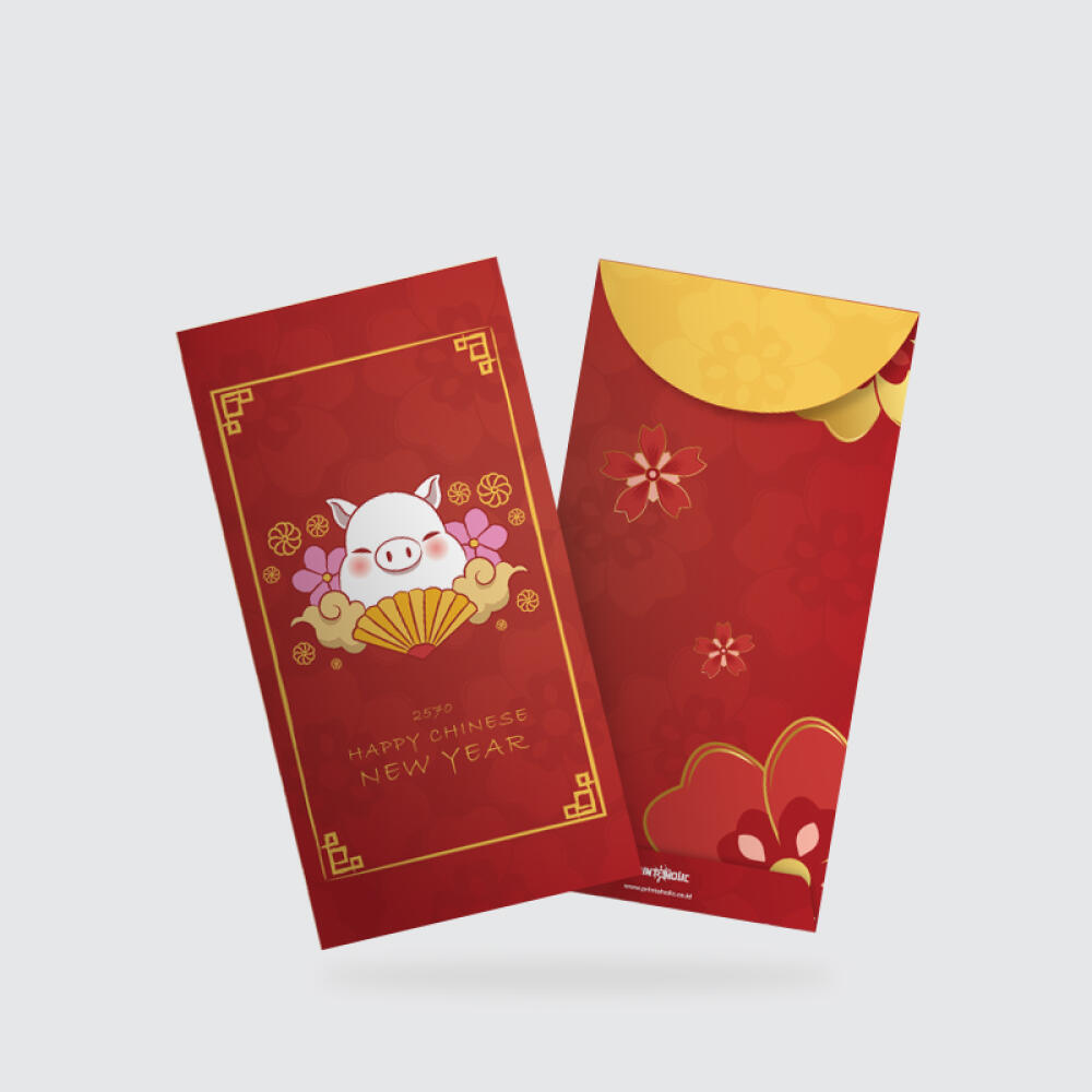 Angpao Imlek / Amplop Lebaran – Art Paper 150g 90x170 mm (Isi 10 pcs)