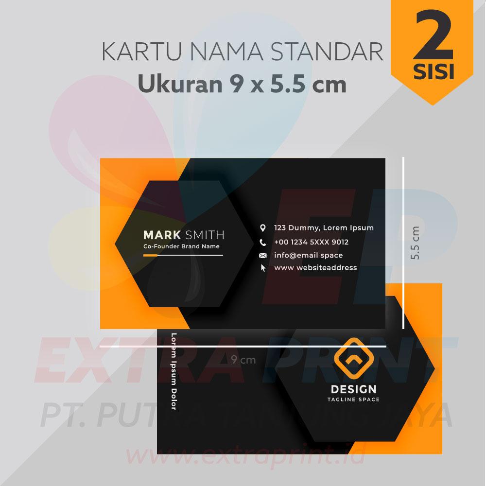 Kartu Nama 2 Muka Jasmine Kuning 220g